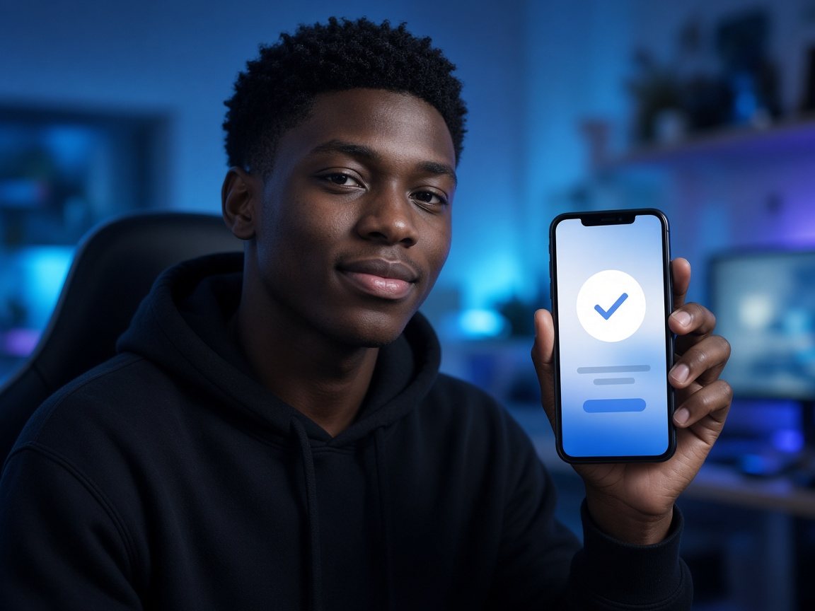 Gamer topping up a wallet on a phone